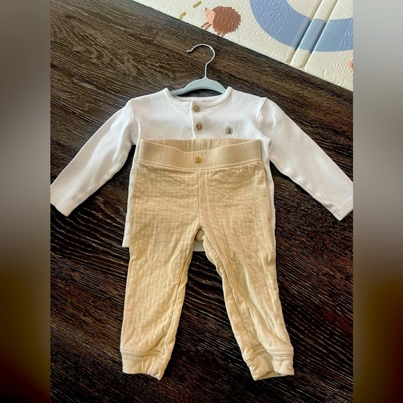 Petite Maison - 3 Piece 100% Cotton Hooded Jacket, Long Sleeve and Pant Set - Picture 2 of 6